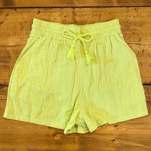 Time and Tru High Waist Light Green Shorts